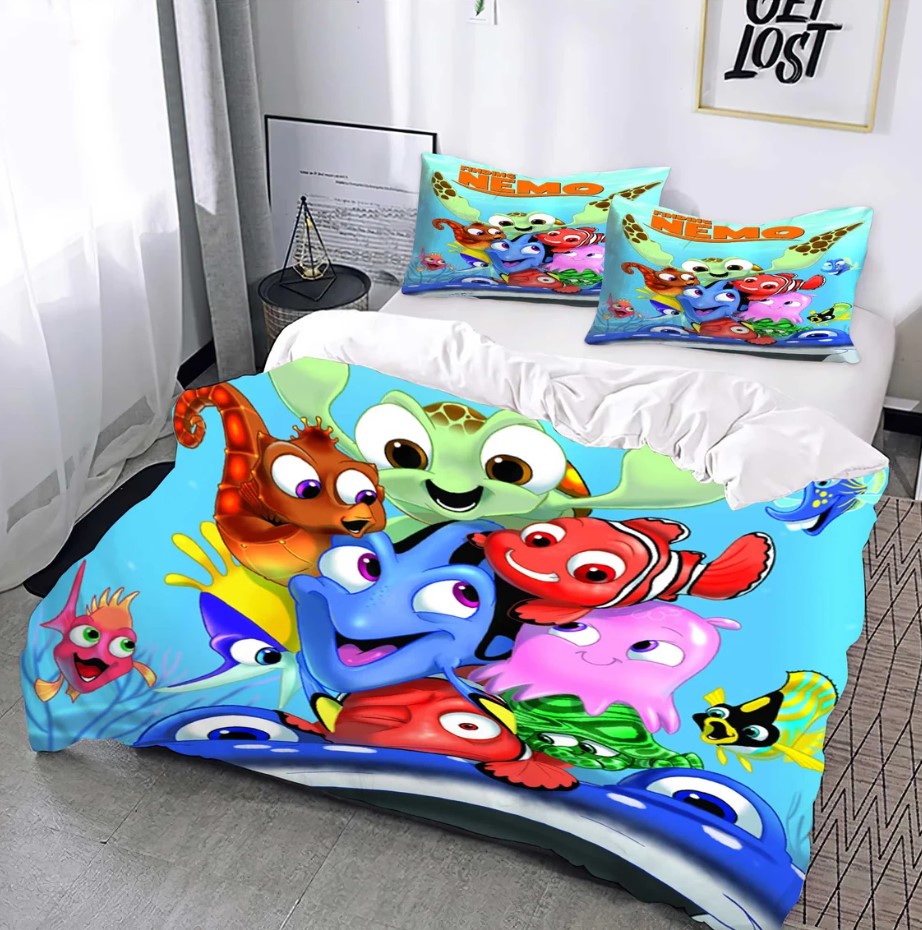 Personalized Finding Nemo Bedding Set Disney Bedding Decor Disney Gift For Kids Mom Dad